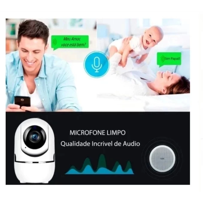 Babá Eletrônica VISÃO Noturna – Tranquilidade e Segurança Dia e Noite ✨