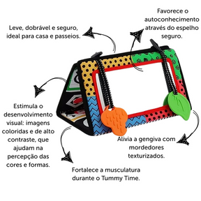Espelho Sensorial Alto Contraste Montessori