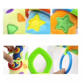 Girafa Chocalho e Mordedor Sensorial – Brinquedo Bebê 0+ | Mimagic Kids