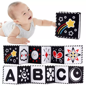 Livro Sensorial de Alto Contraste - Montessori