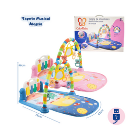 Tapete Encantado de Música & Descobertas – Com Piano e Móbiles Divertidos