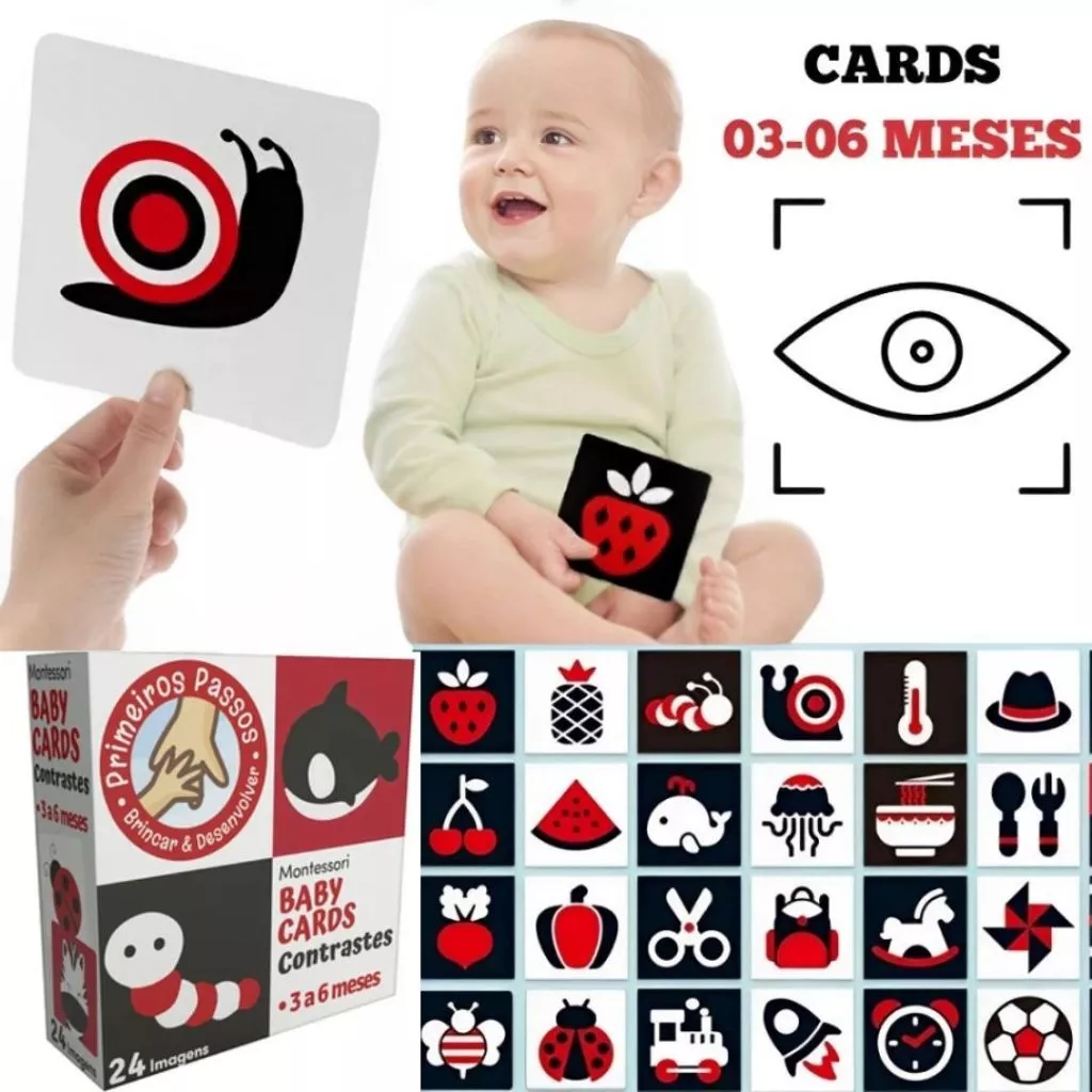 Cartões de Contraste Mágico – Estímulo Visual e Descobertas para Bebês