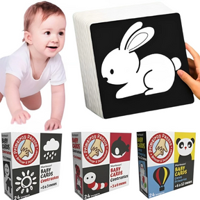 Cartões de Contraste Mágico – Estímulo Visual e Descobertas para Bebês