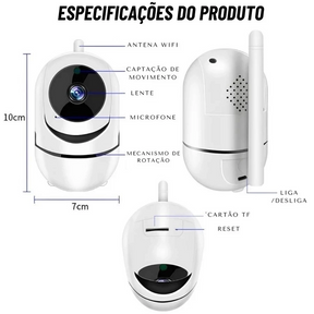 Babá Eletrônica VISÃO Noturna – Tranquilidade e Segurança Dia e Noite ✨