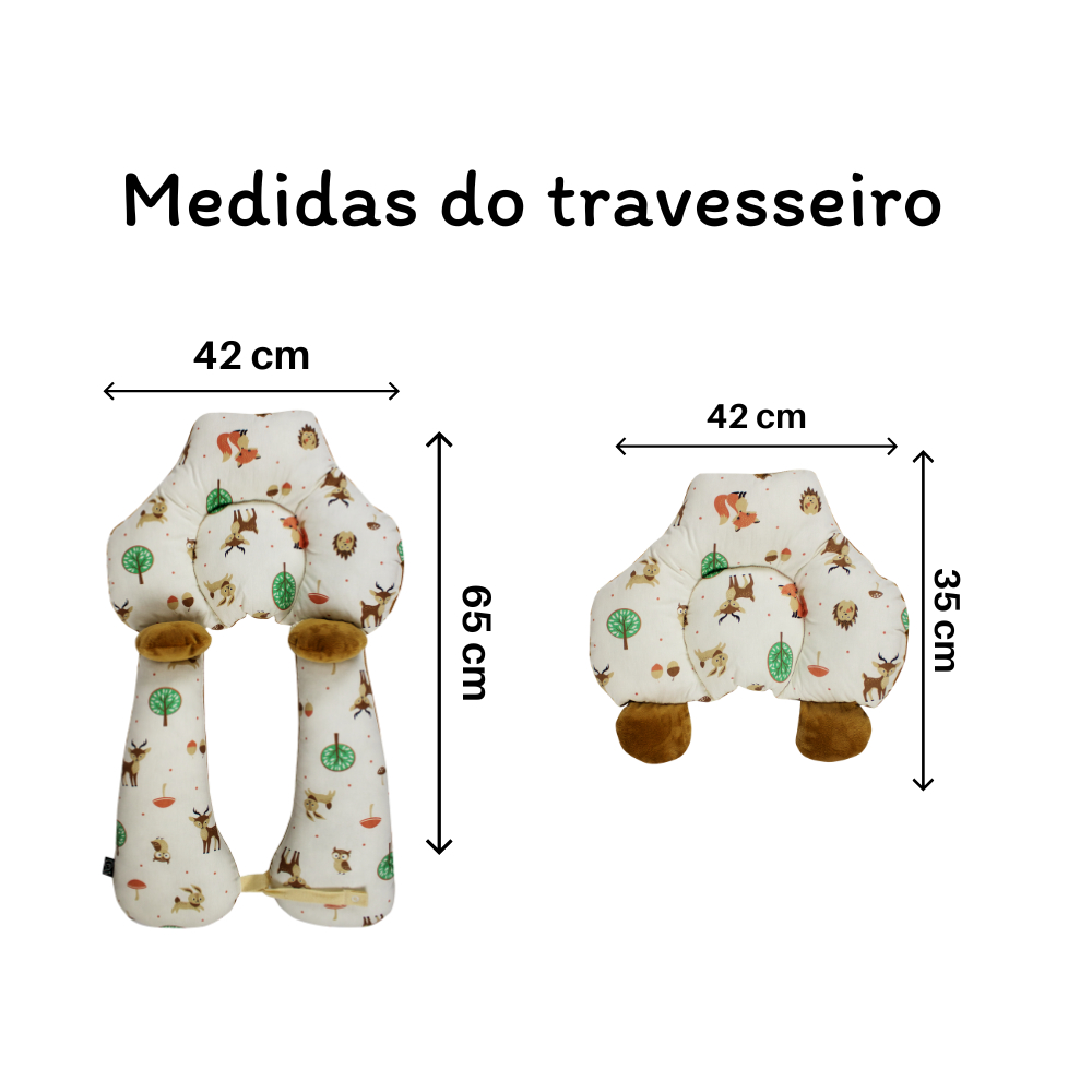 Travesseiro Para Bebê Recém-Nascido Anatômico Almofada Ninho De Segurança Dormir Calmante