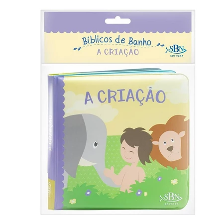kit 2 Livros de Banho Bíblico