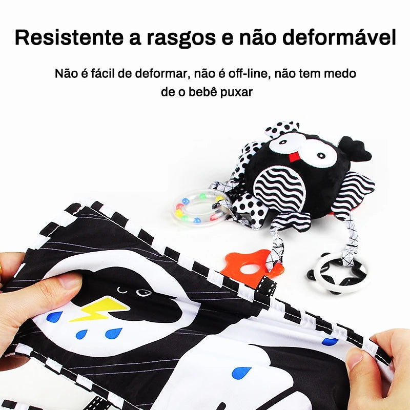 Livro Sensorial de Alto Contraste para Bebês – Estímulo Visual e Cognitivo | Mimagic Kids
