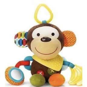 🧸 Brinquedo Sensorial Multifuncional Pendurável para Bebê