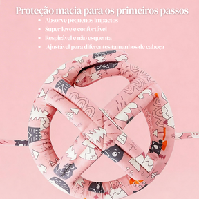 Chapéu de Proteção para Bebê | Capacete Anti-Colisão Ajustável