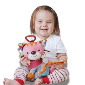 🧸 Brinquedo Sensorial Multifuncional Pendurável para Bebê