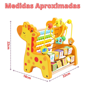 Brinquedo Educativo Infantil Madeira Ábaco Montessori Desenvolvimento criança Pedagógico com inmetro