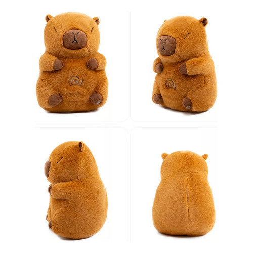 Capivara Filó Brinquedo De Pelúcia Respira Para Dormir Som